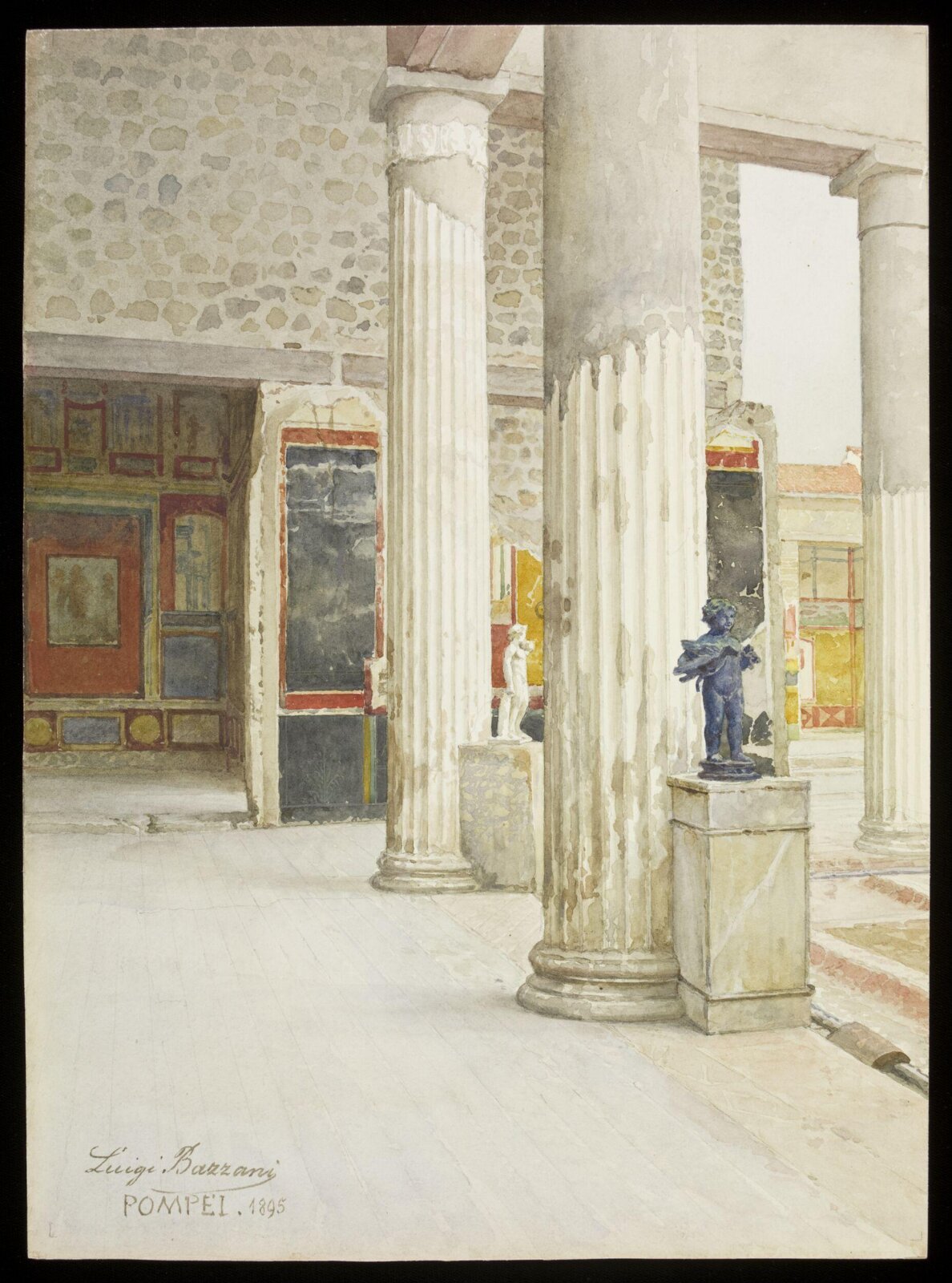 Drawing, Luigi Bazzani, 1895