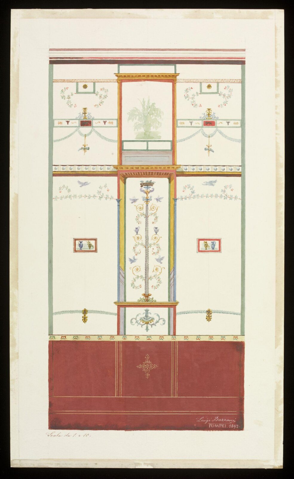 Drawing, Luigi Bazzani, 1897