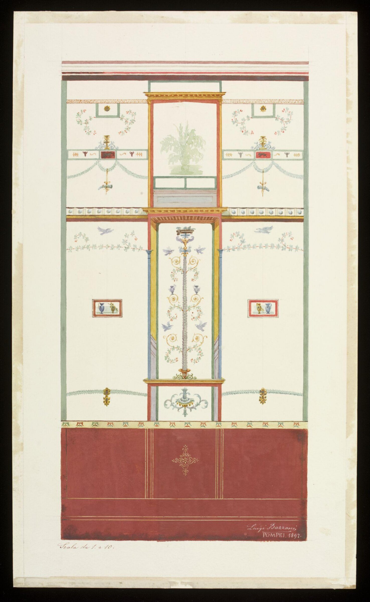 Drawing, Luigi Bazzani, 1897