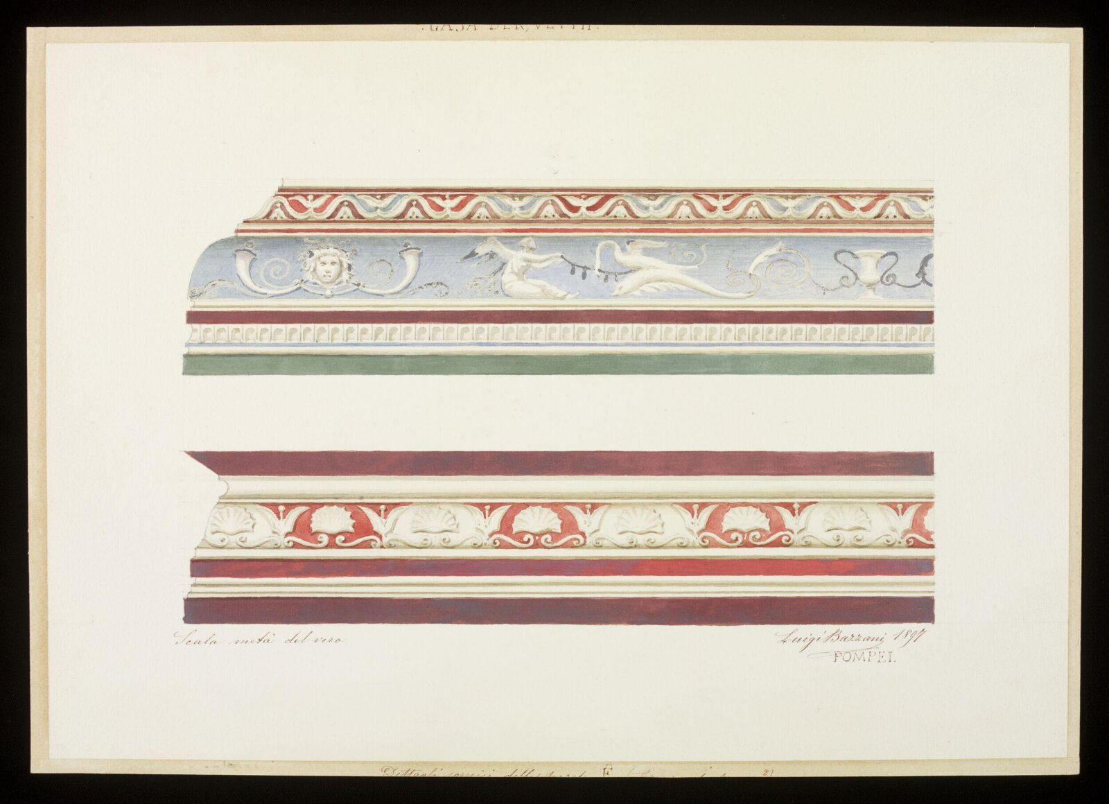Drawing, Luigi Bazzani, 1897