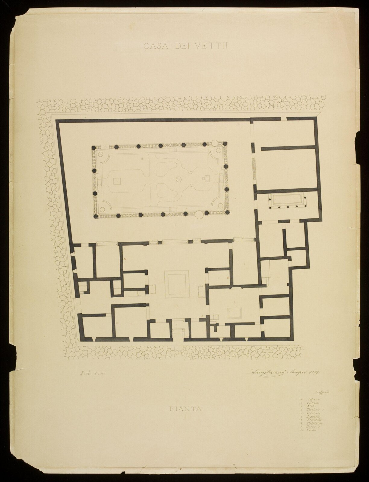 Drawing, Luigi Bazzani, 1897