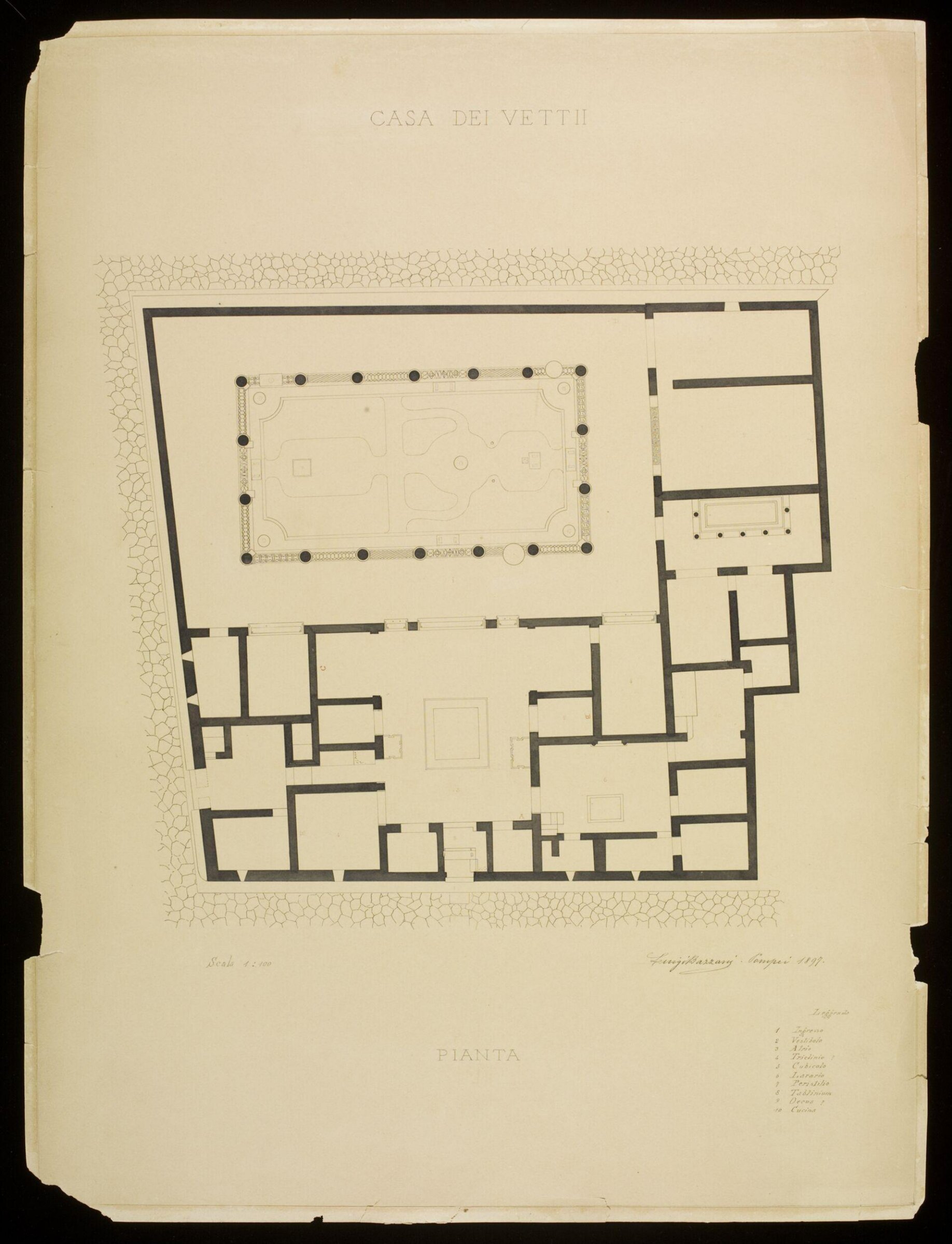 Drawing, Luigi Bazzani, 1897