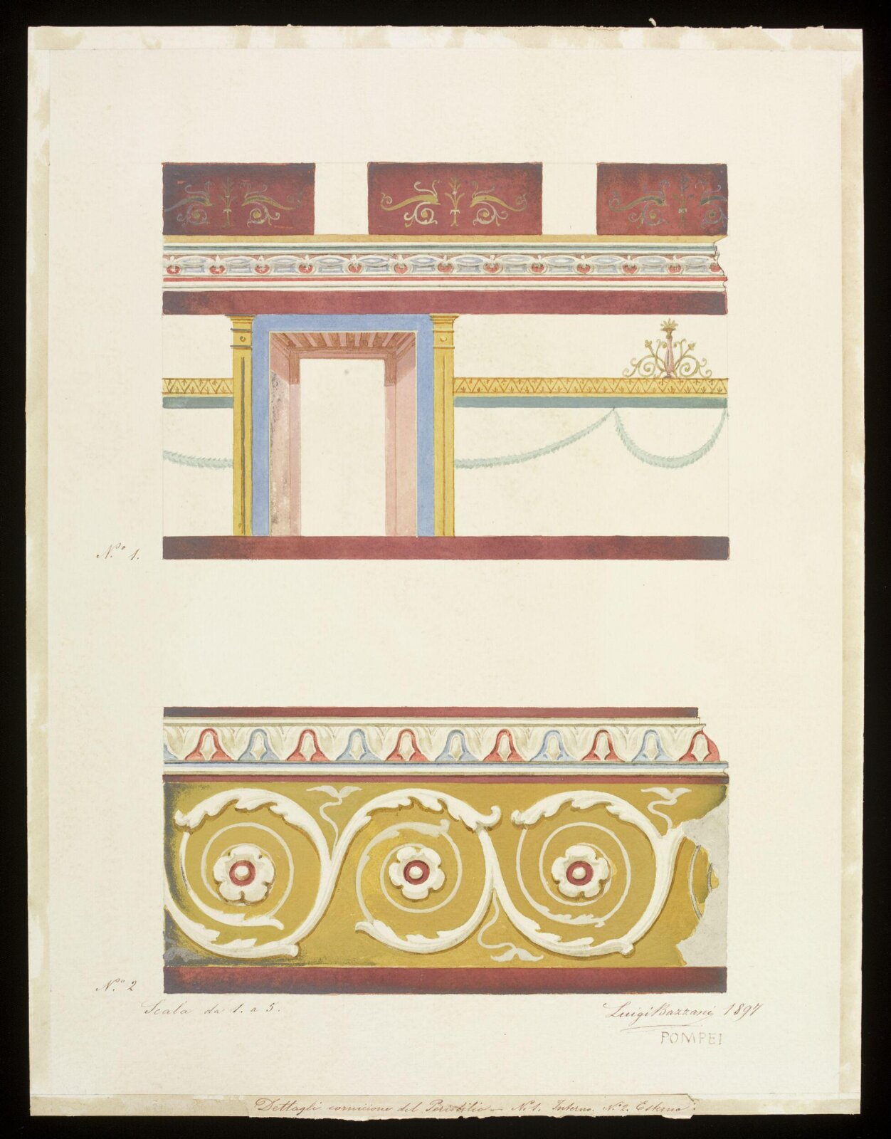Drawing, Luigi Bazzani, 1897