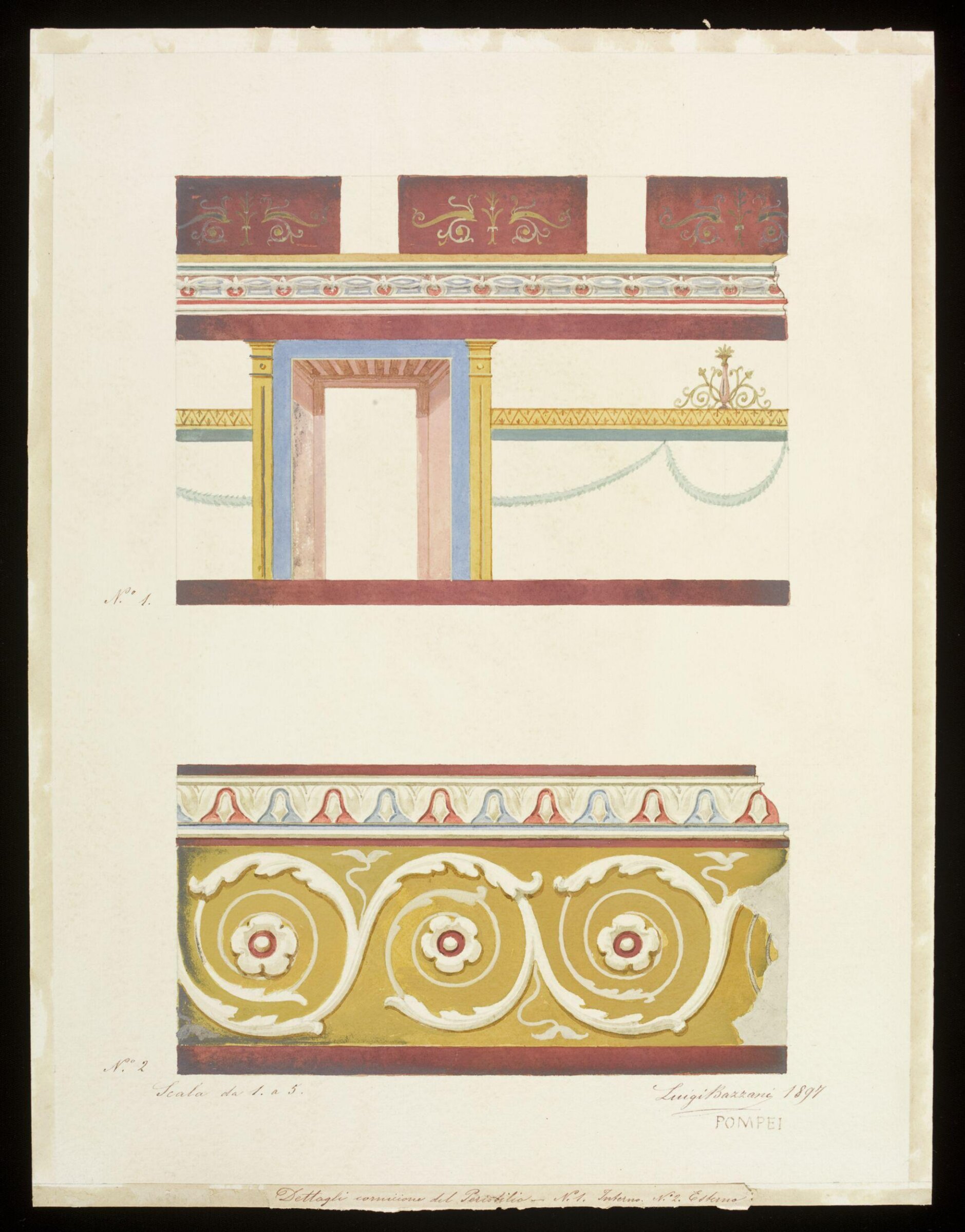 Drawing, Luigi Bazzani, 1897