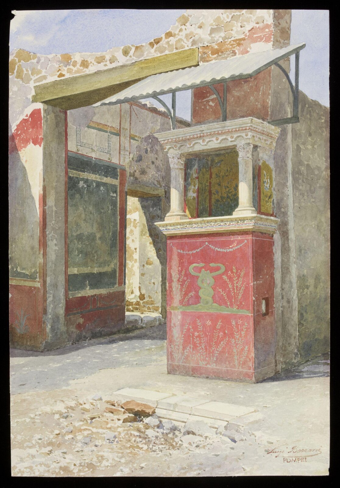 Drawing, Luigi Bazzani, c. 1890s