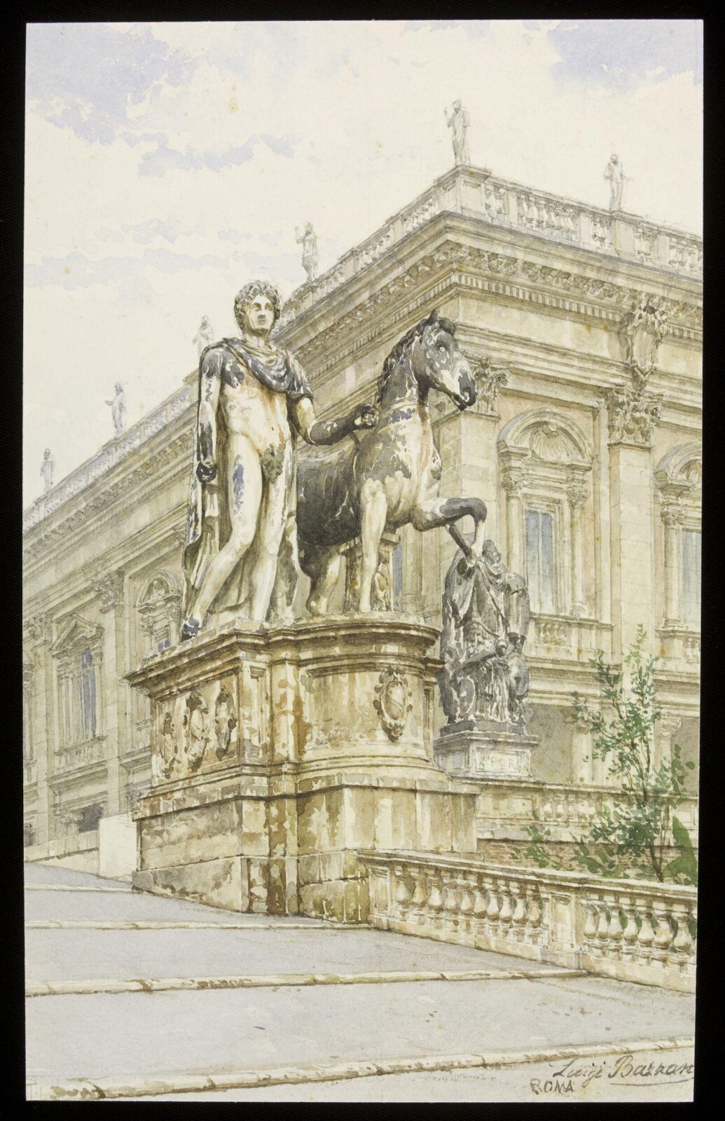 Drawing, Luigi Bazzani, c. 1900