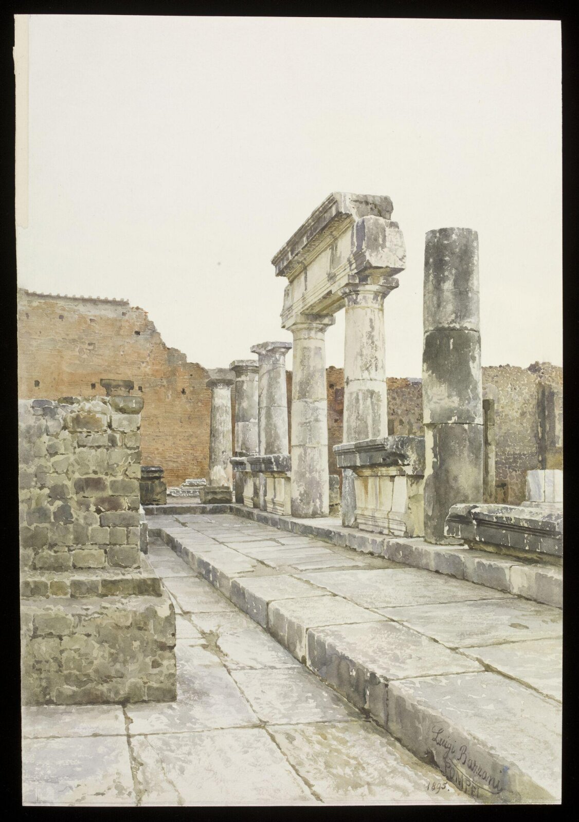 Drawing, Luigi Bazzani, 1895