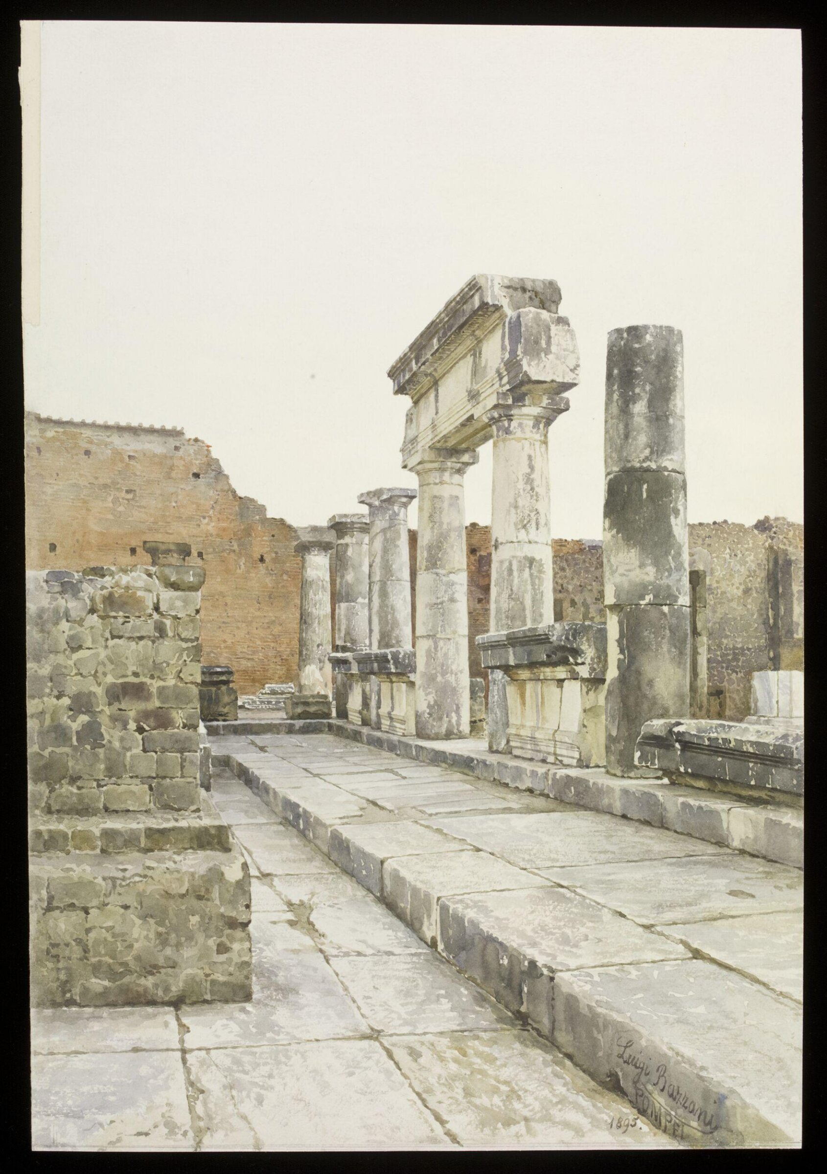 Drawing, Luigi Bazzani, 1895