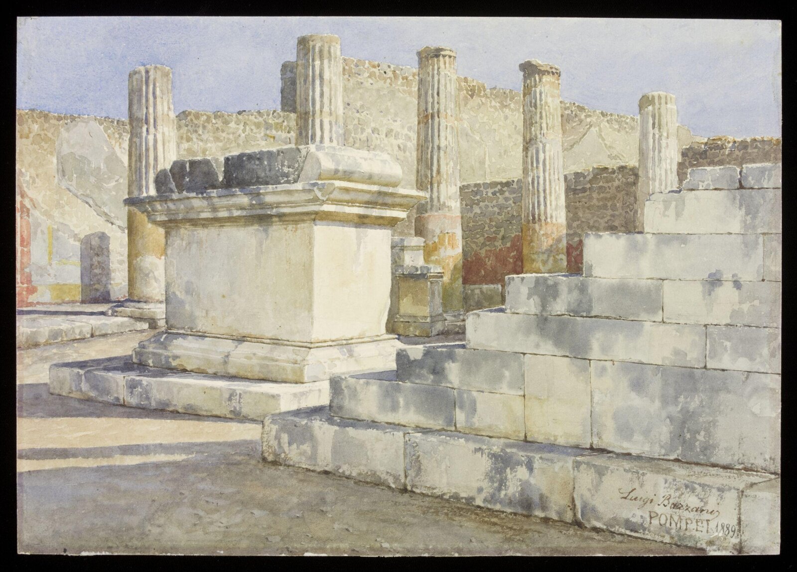 Drawing, Luigi Bazzani, 1889