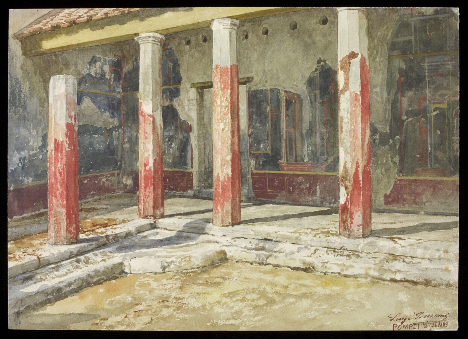 Drawing, Luigi Bazzani, 1889