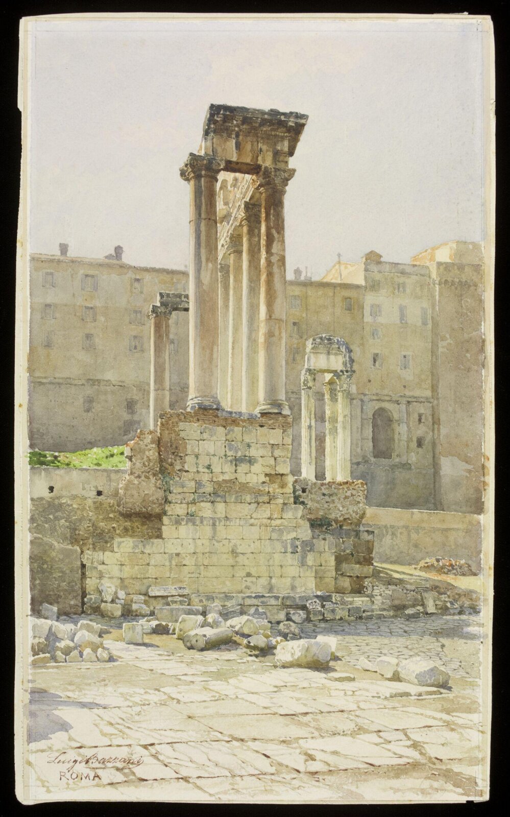 Watercolour, Luigi Bazzani, c. 1900