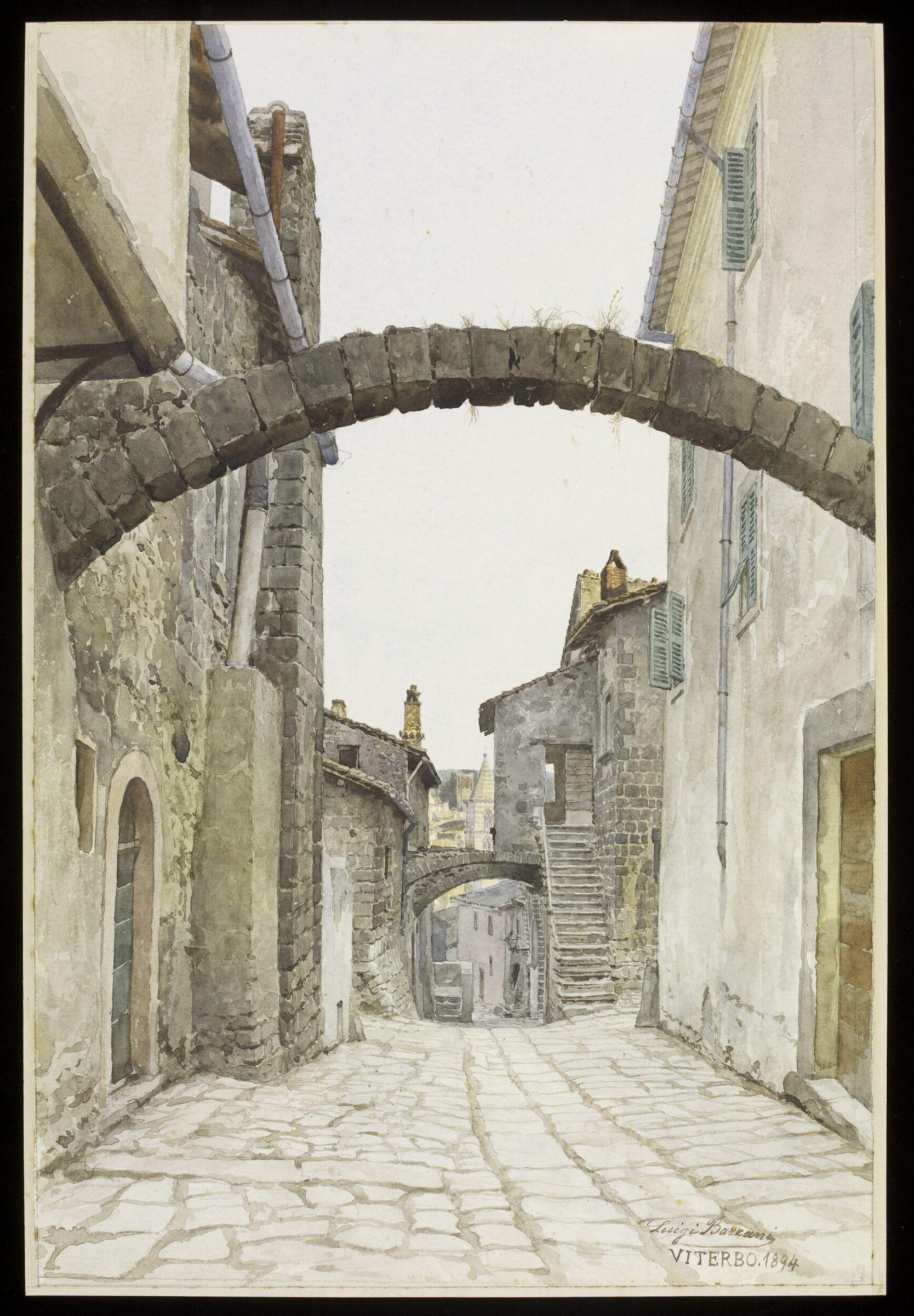 Watercolour, Luigi Bazzani, 1894