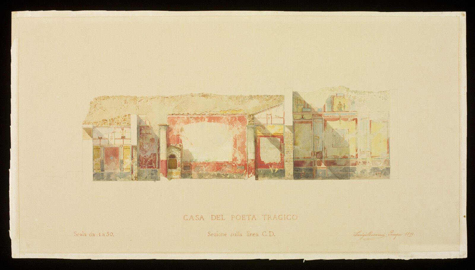 Drawing, Luigi Bazzani, 1899