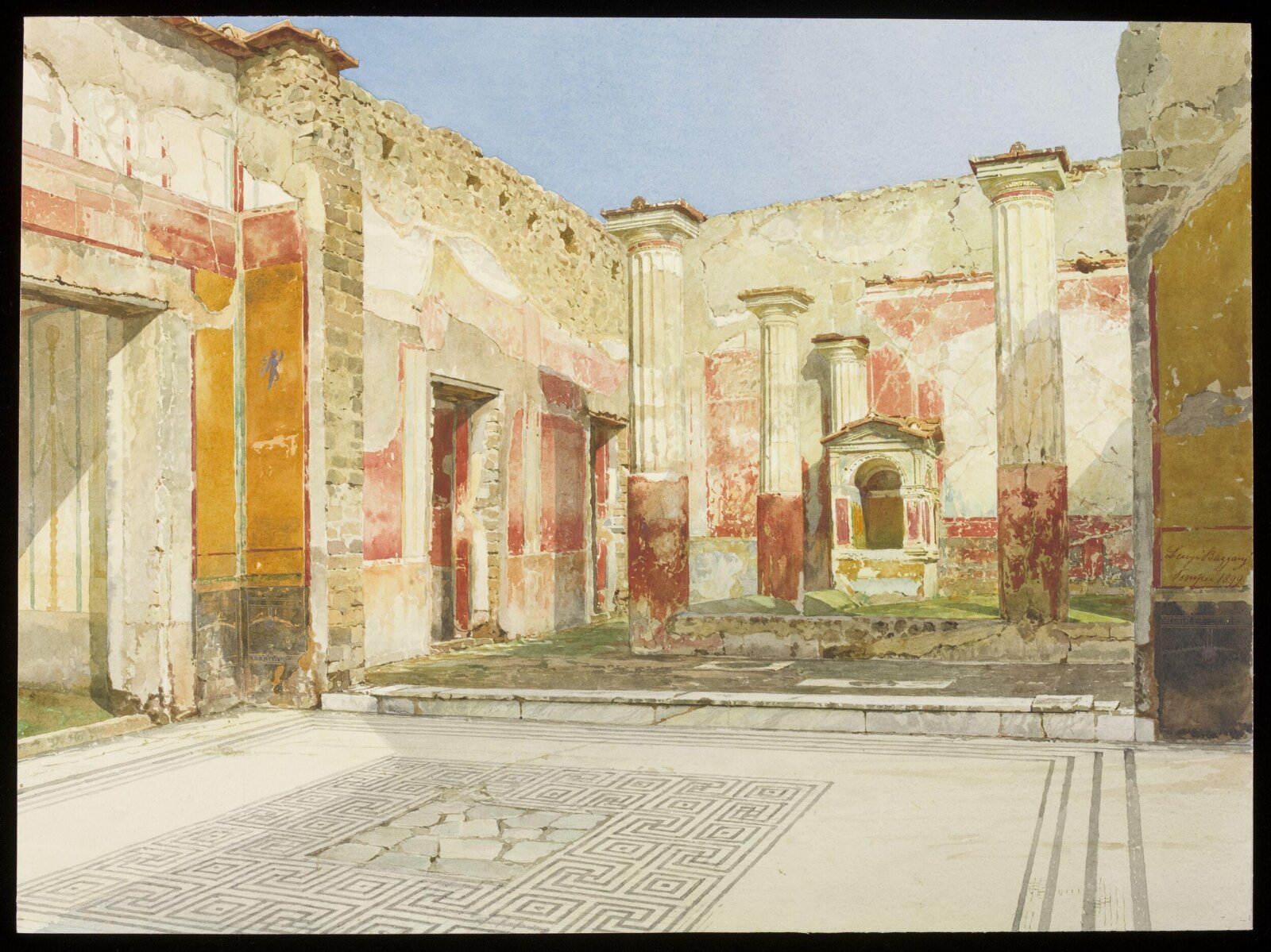 Drawing, Luigi Bazzani, 1899