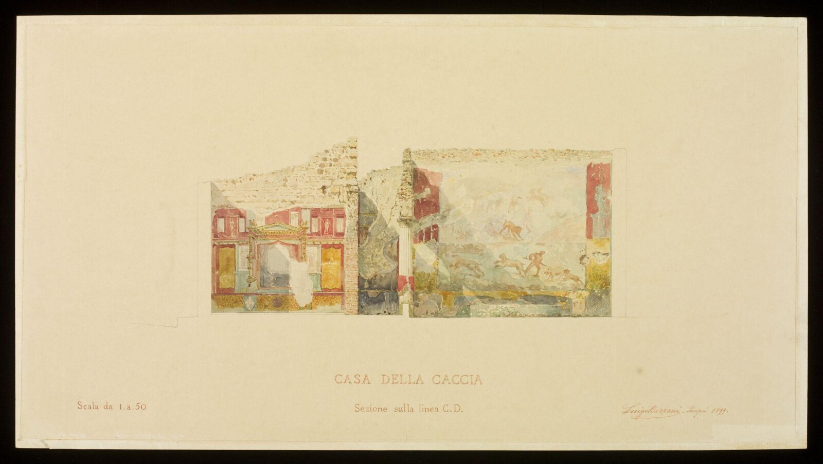 Drawing, Luigi Bazzani, 1899
