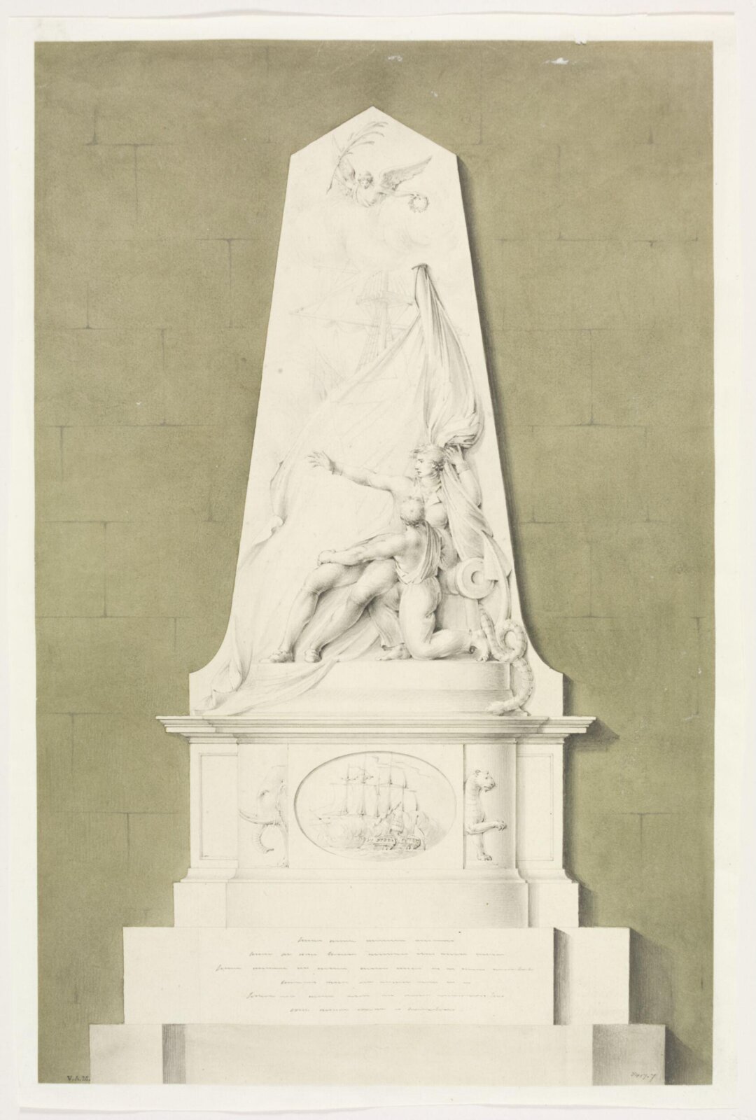 Drawing, John The Younger Bacon, c. early 19th century