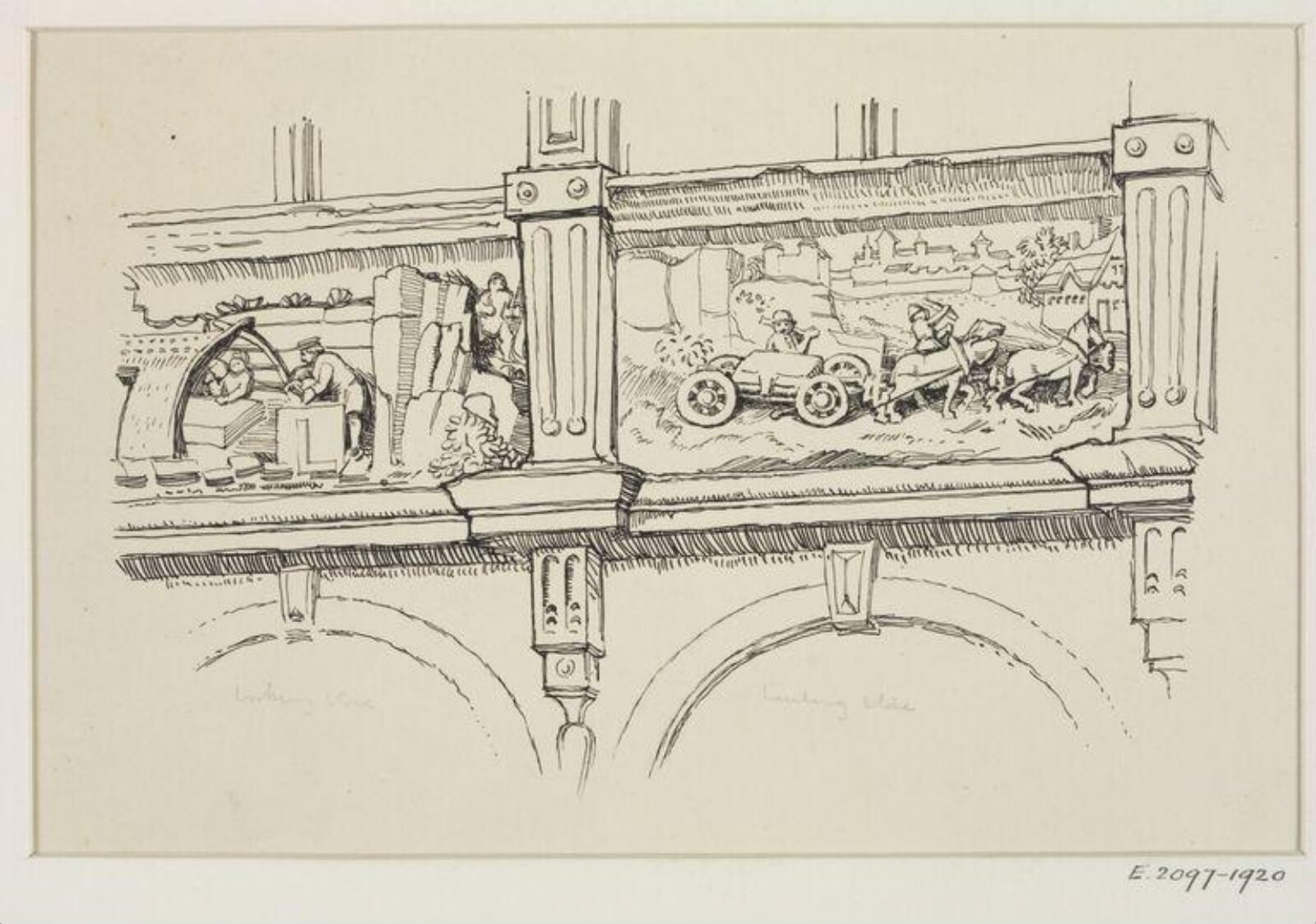 Drawing, Sydney R. Jones, c. 1913