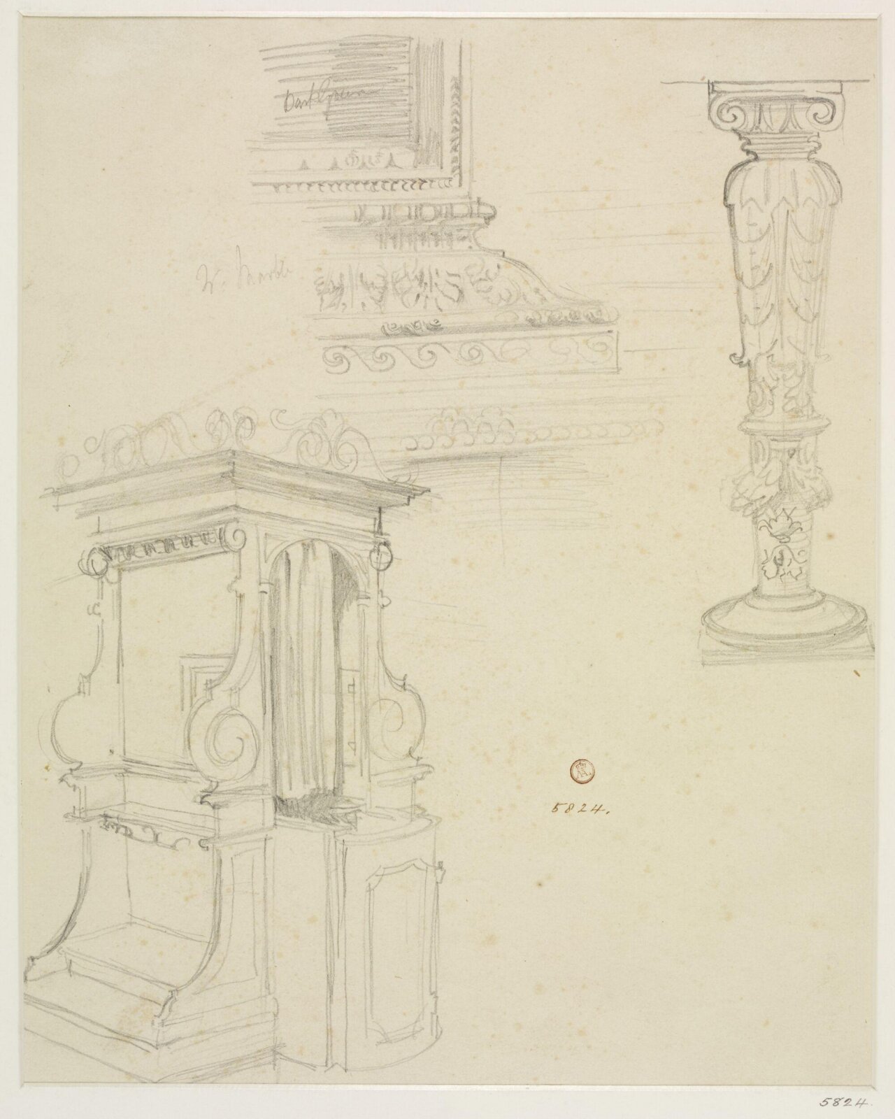 Drawing, James Gamble, 19th century