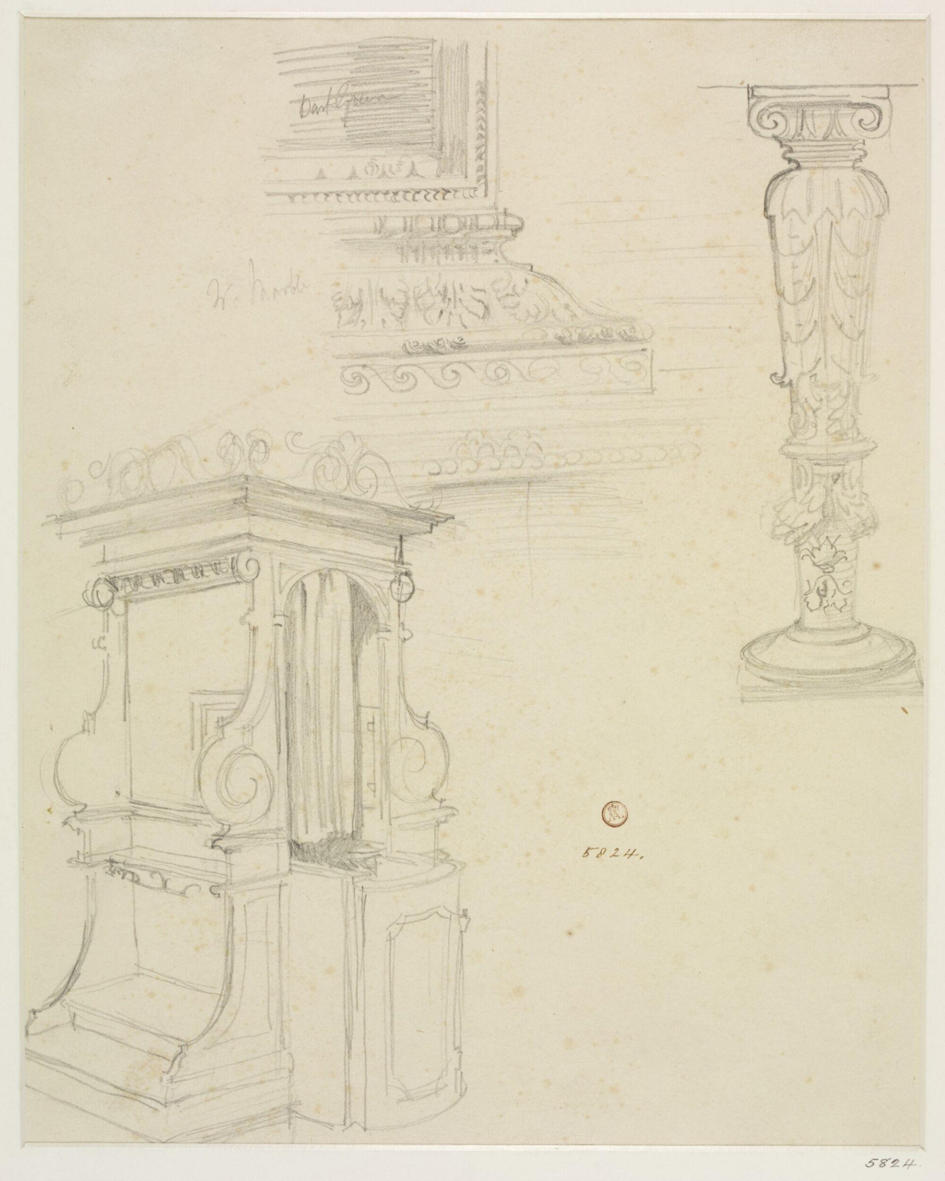 Drawing, James Gamble, 19th century