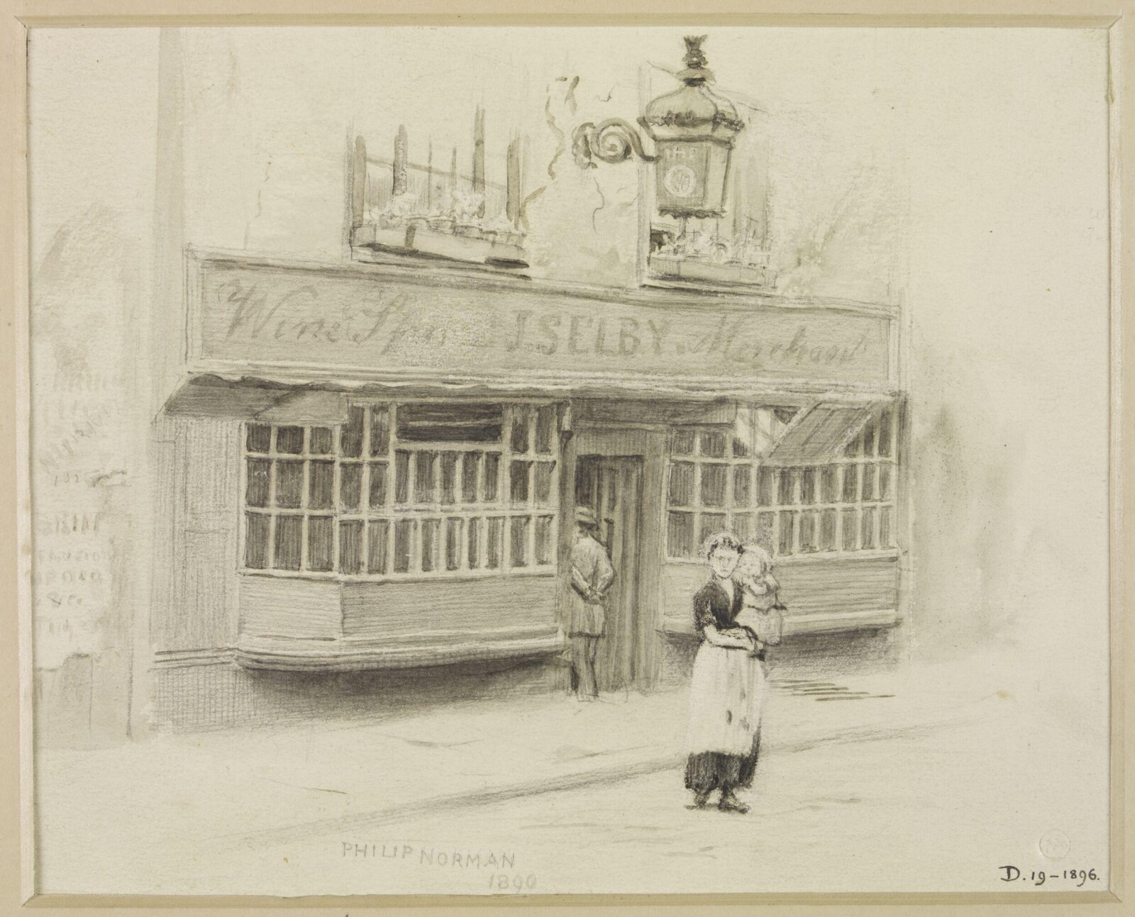 Drawing, Philip Norman, 1890