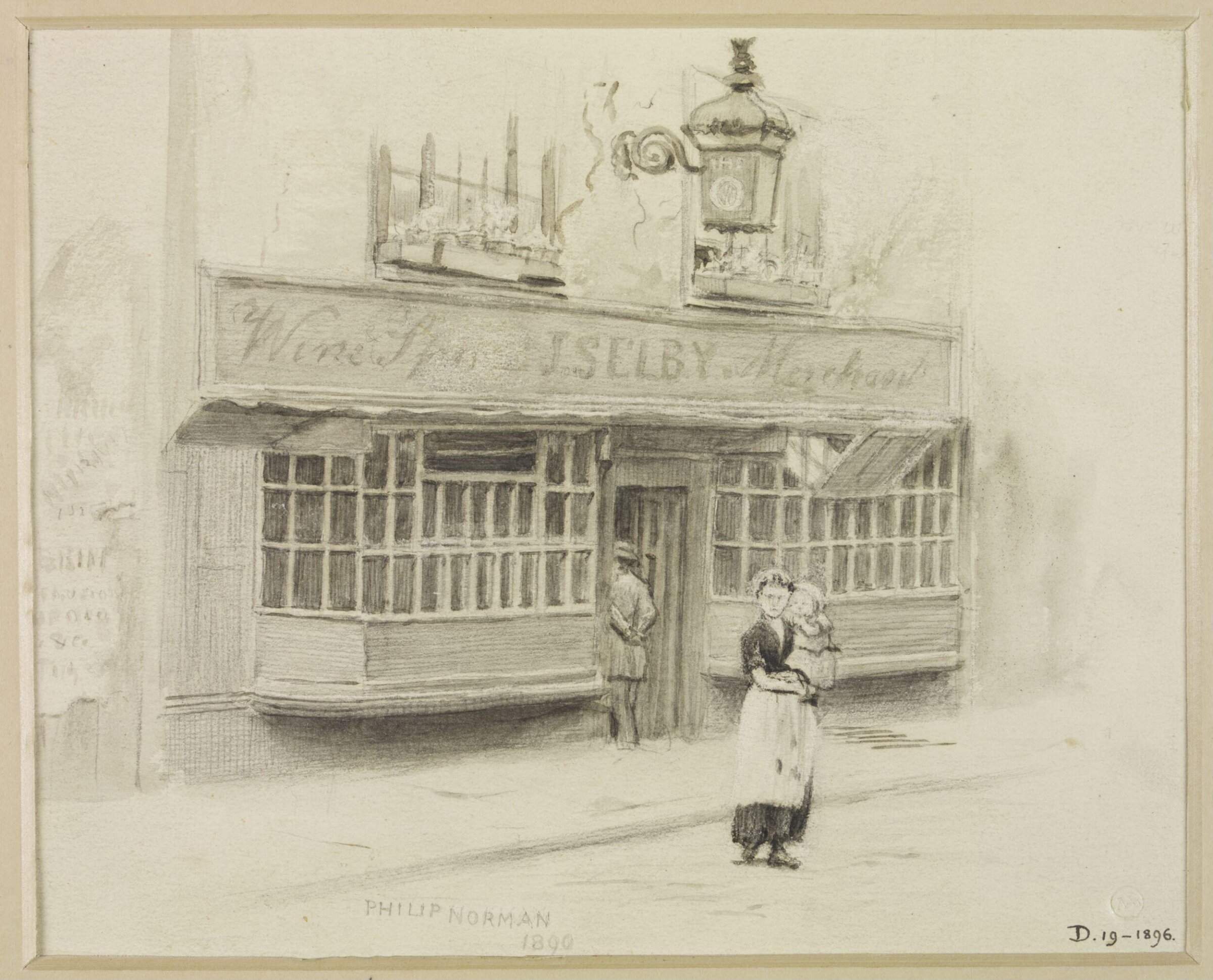 Drawing, Philip Norman, 1890