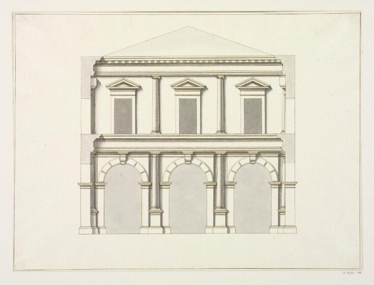 Courtyard elevation of Palazzo del Podestà, Padua top image