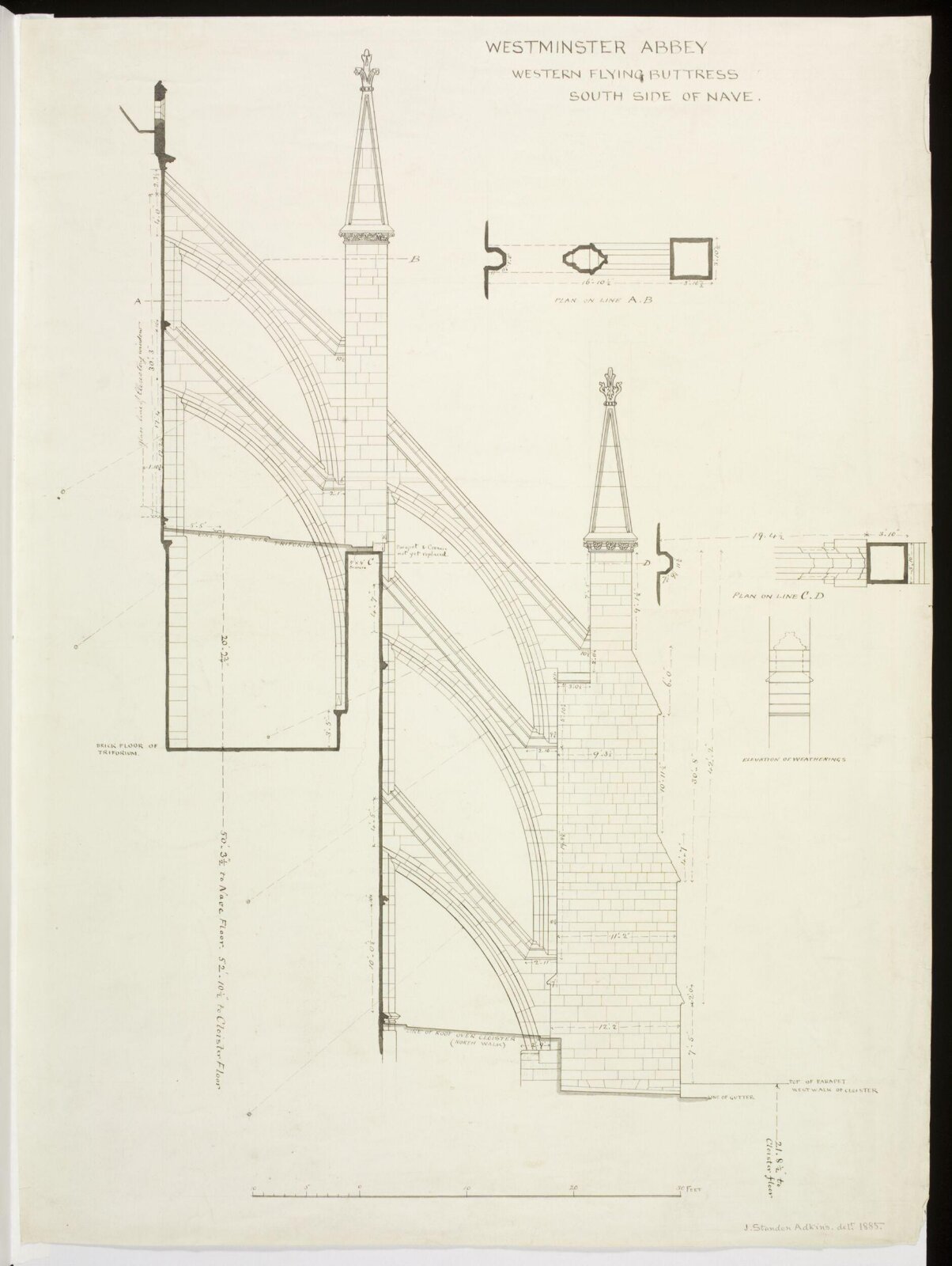 Drawing, J. Standen Adkins, 1885