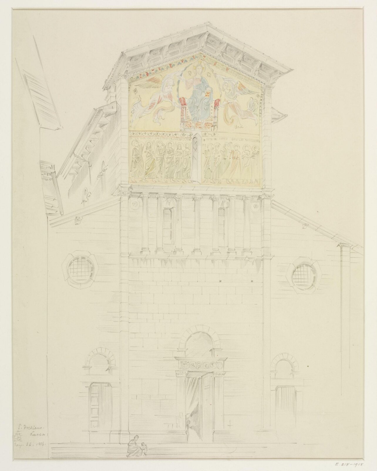 Architectural drawing, Gerald Callcott Horsley, 26/05/1886