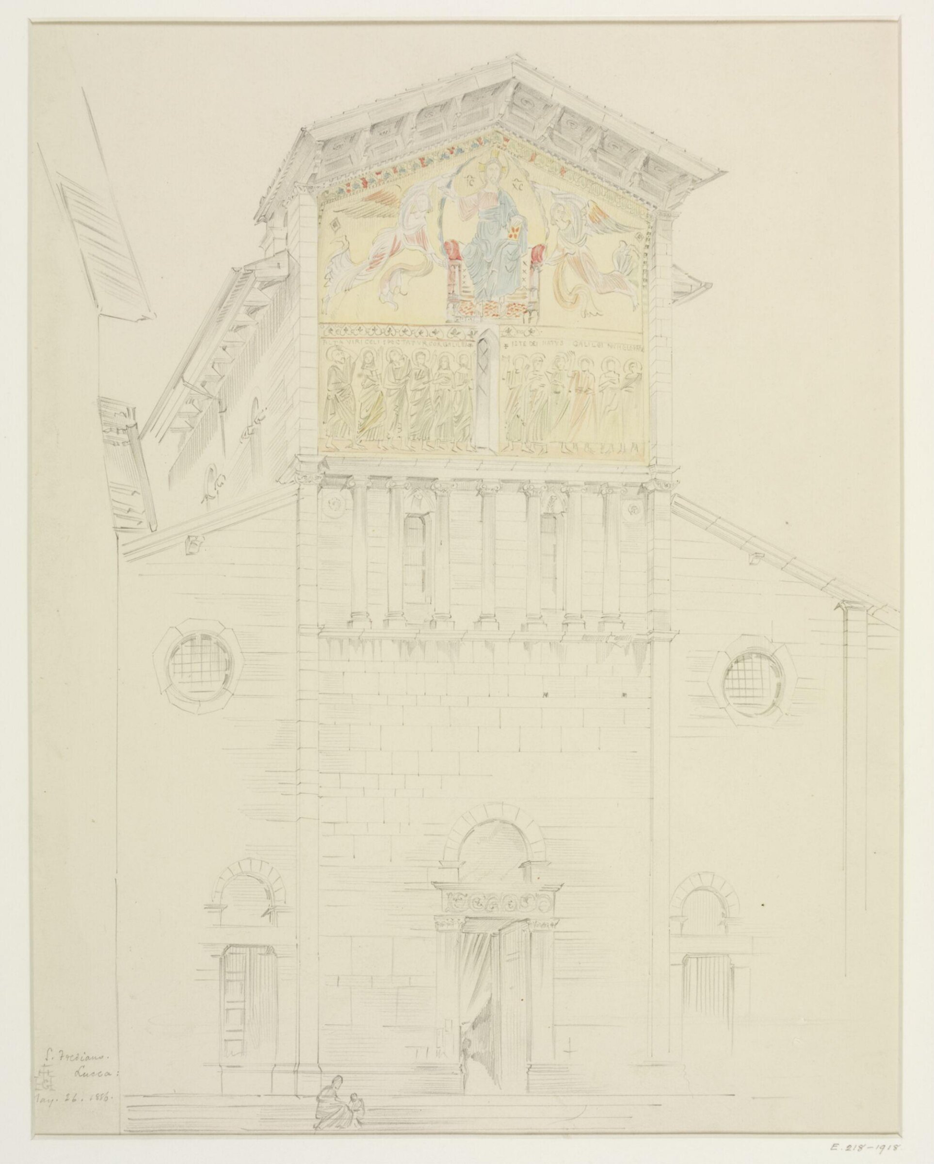 Architectural drawing, Gerald Callcott Horsley, 26/05/1886