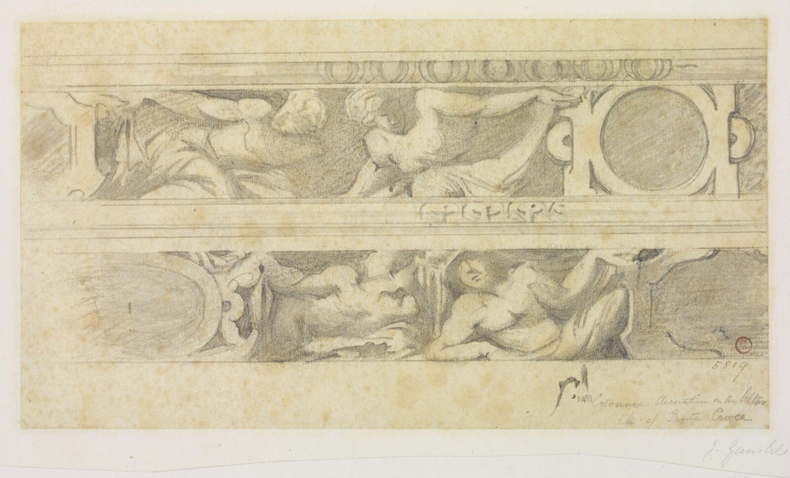 Drawing, James Gamble, 19th century