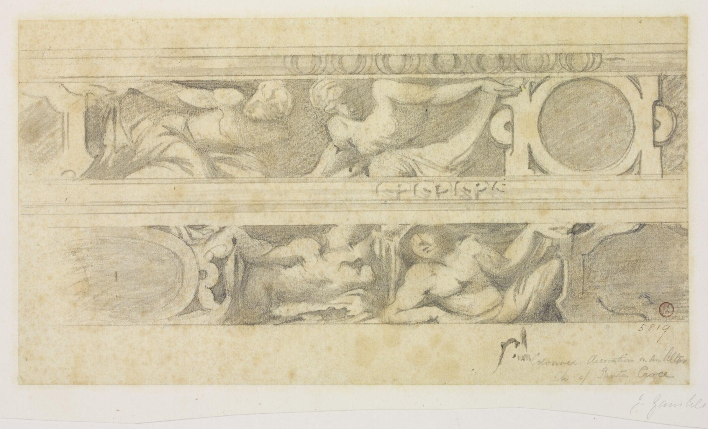 Drawing, James Gamble, 19th century
