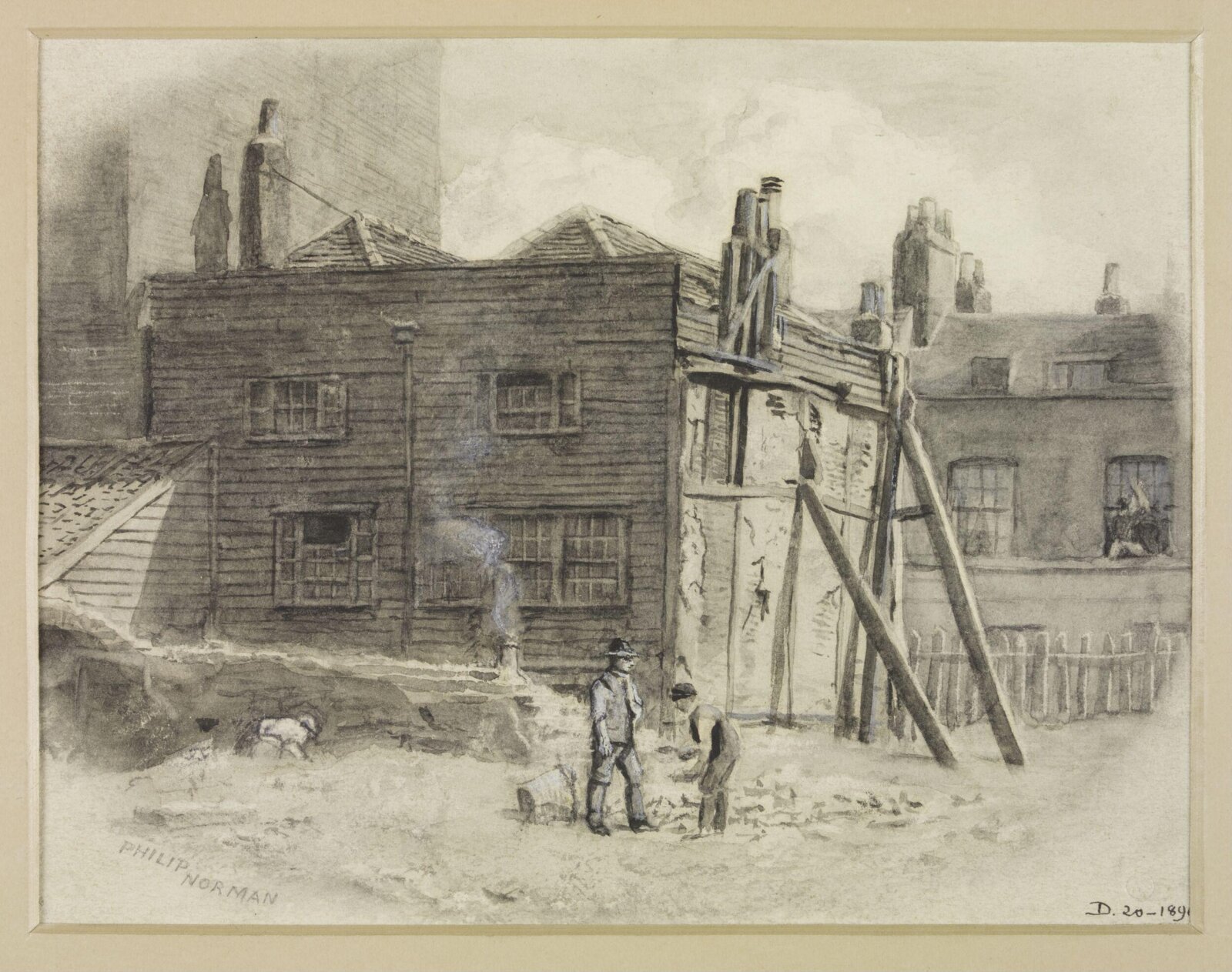 Drawing, Philip Norman, 1890