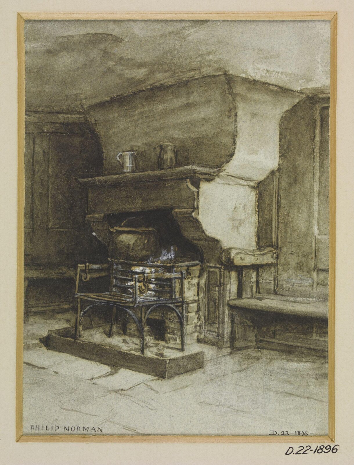 Drawing, Philip Norman, 1890