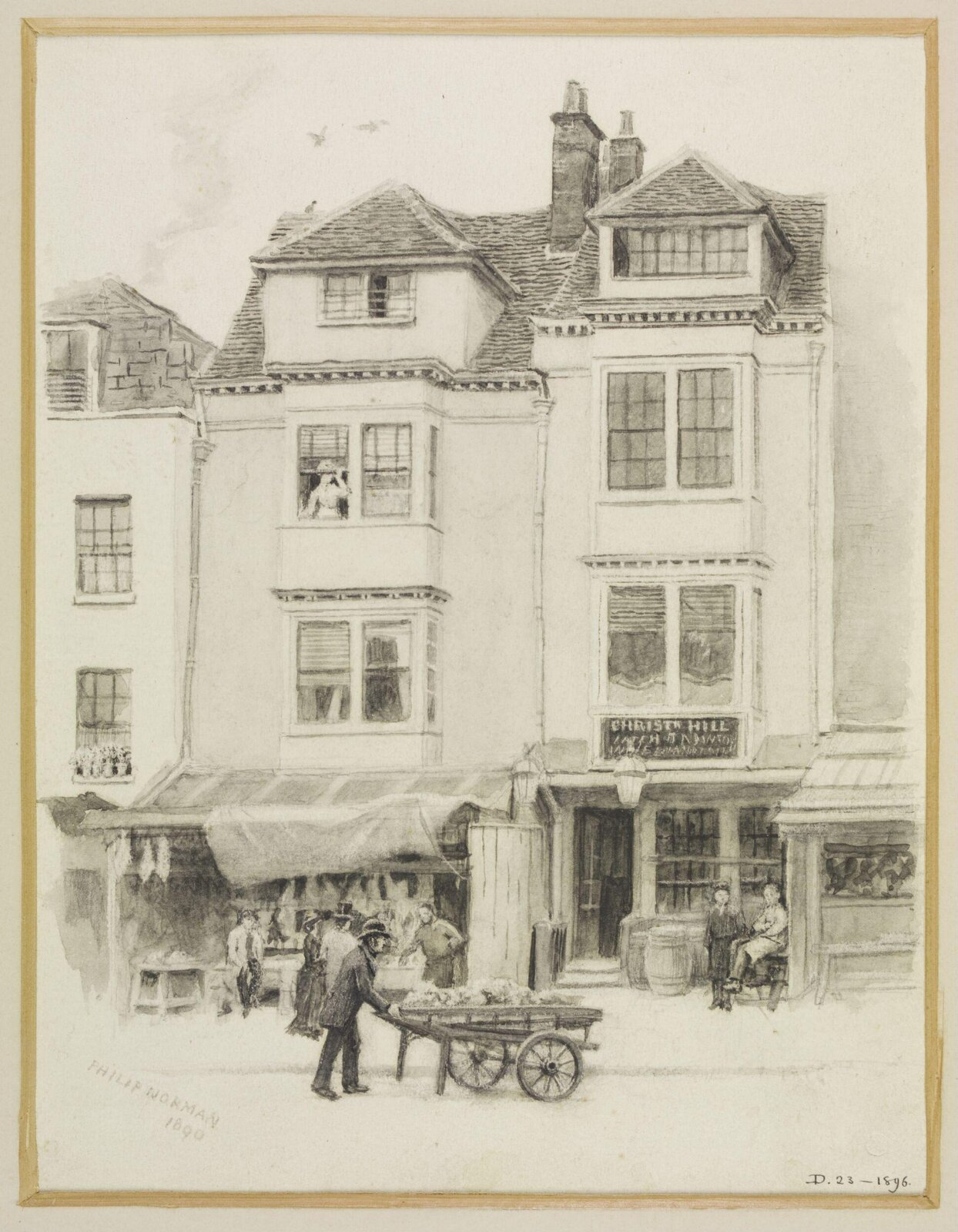 Drawing, Philip Norman, 1890