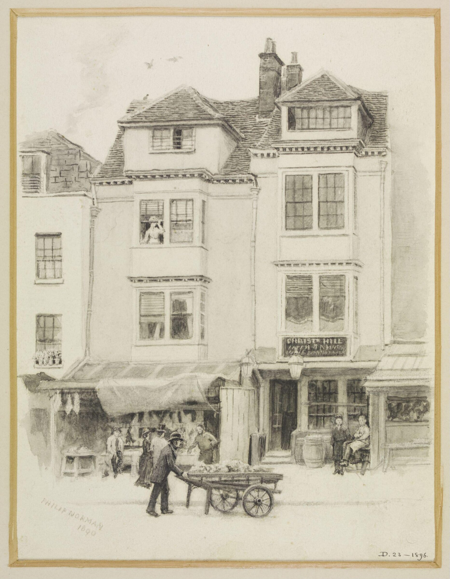 Drawing, Philip Norman, 1890