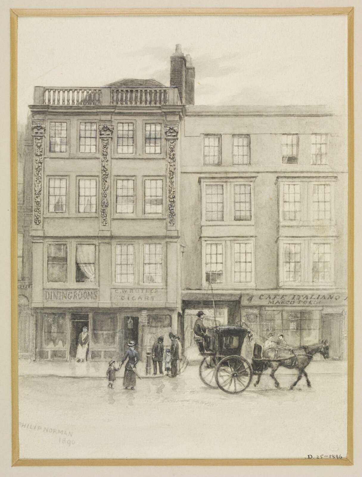 Drawing, Philip Norman, 1890