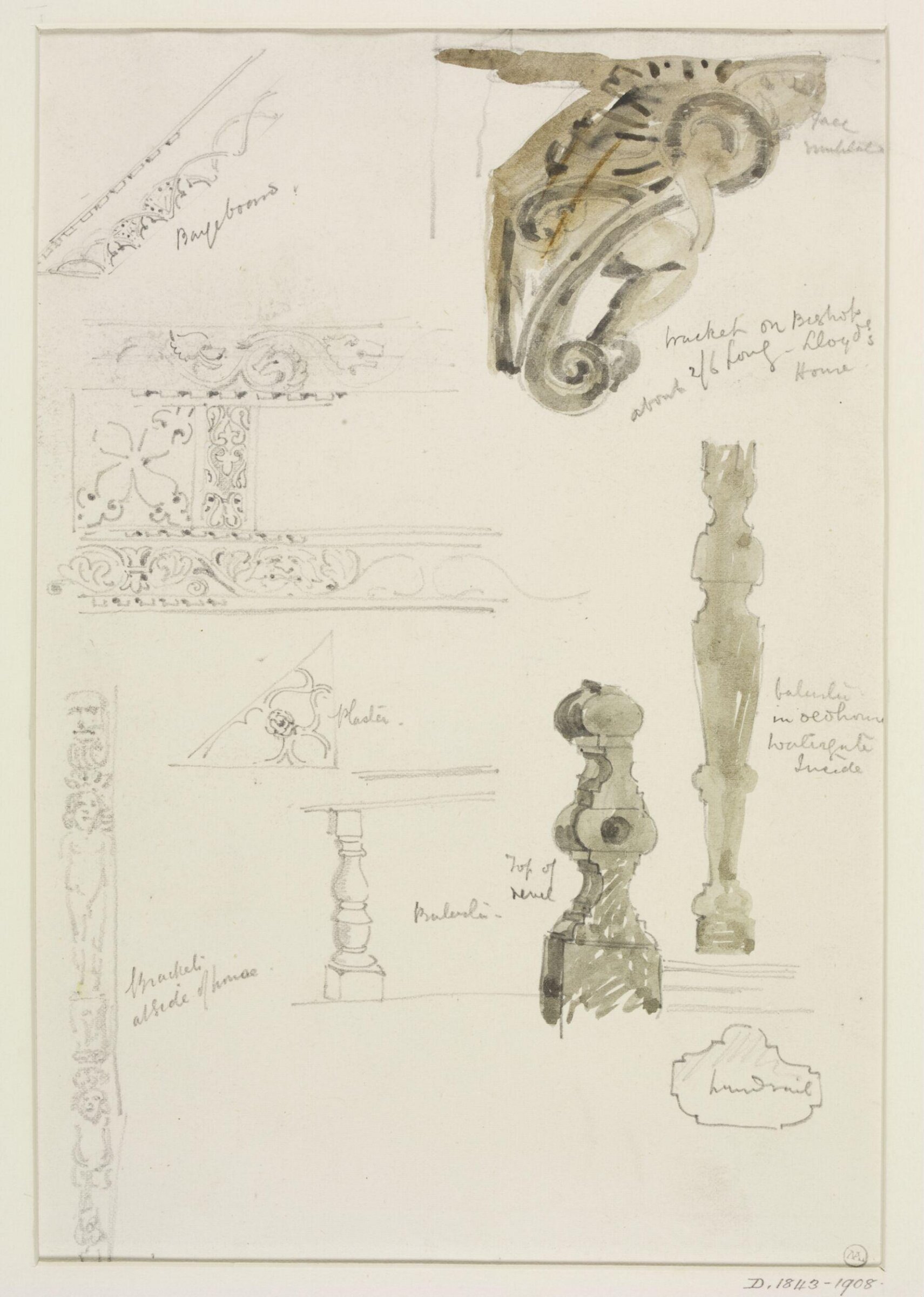 Drawing, Herbert H. Goodall, 1876-1887