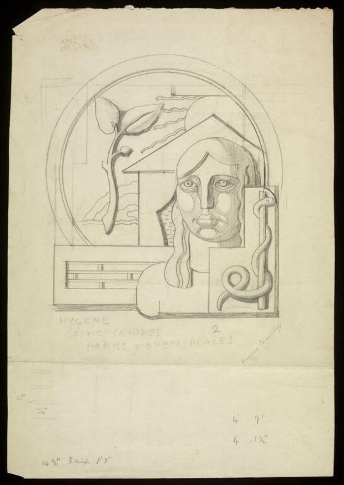Drawing, Lawrence Henderson Bradshaw, 1933-4