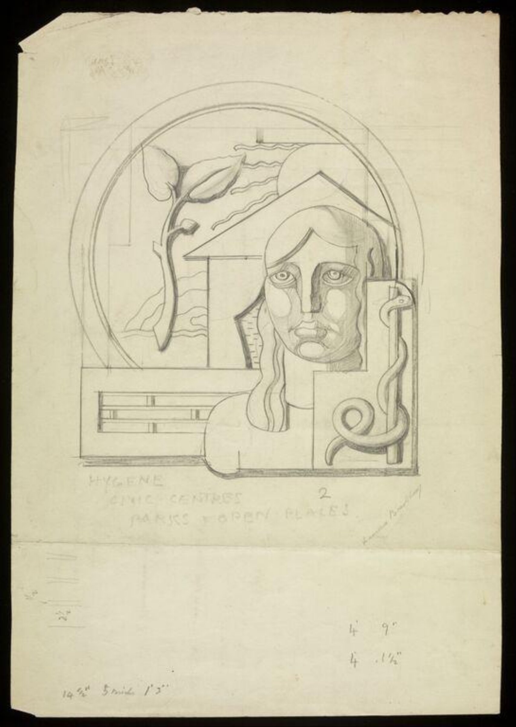Drawing, Lawrence Henderson Bradshaw, 1933-4