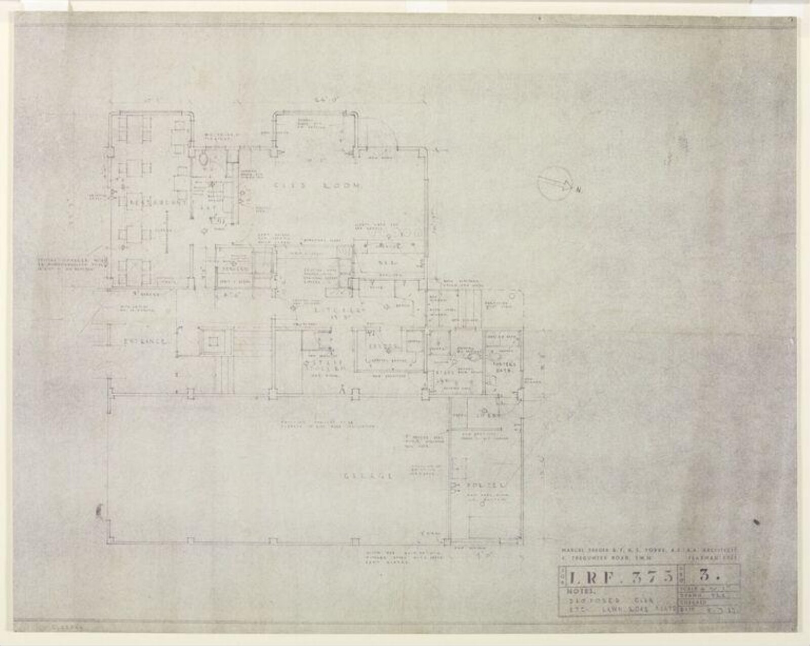 Drawing, Marcel Lajos Breuer, 08/07/1937