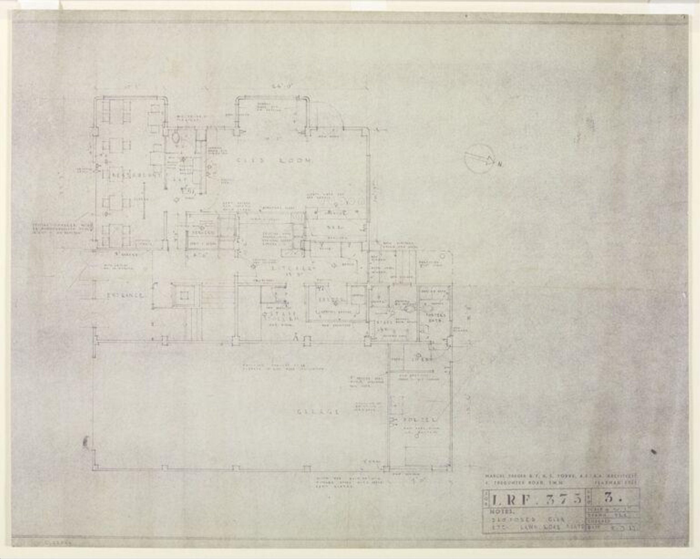Drawing, Marcel Lajos Breuer, 08/07/1937