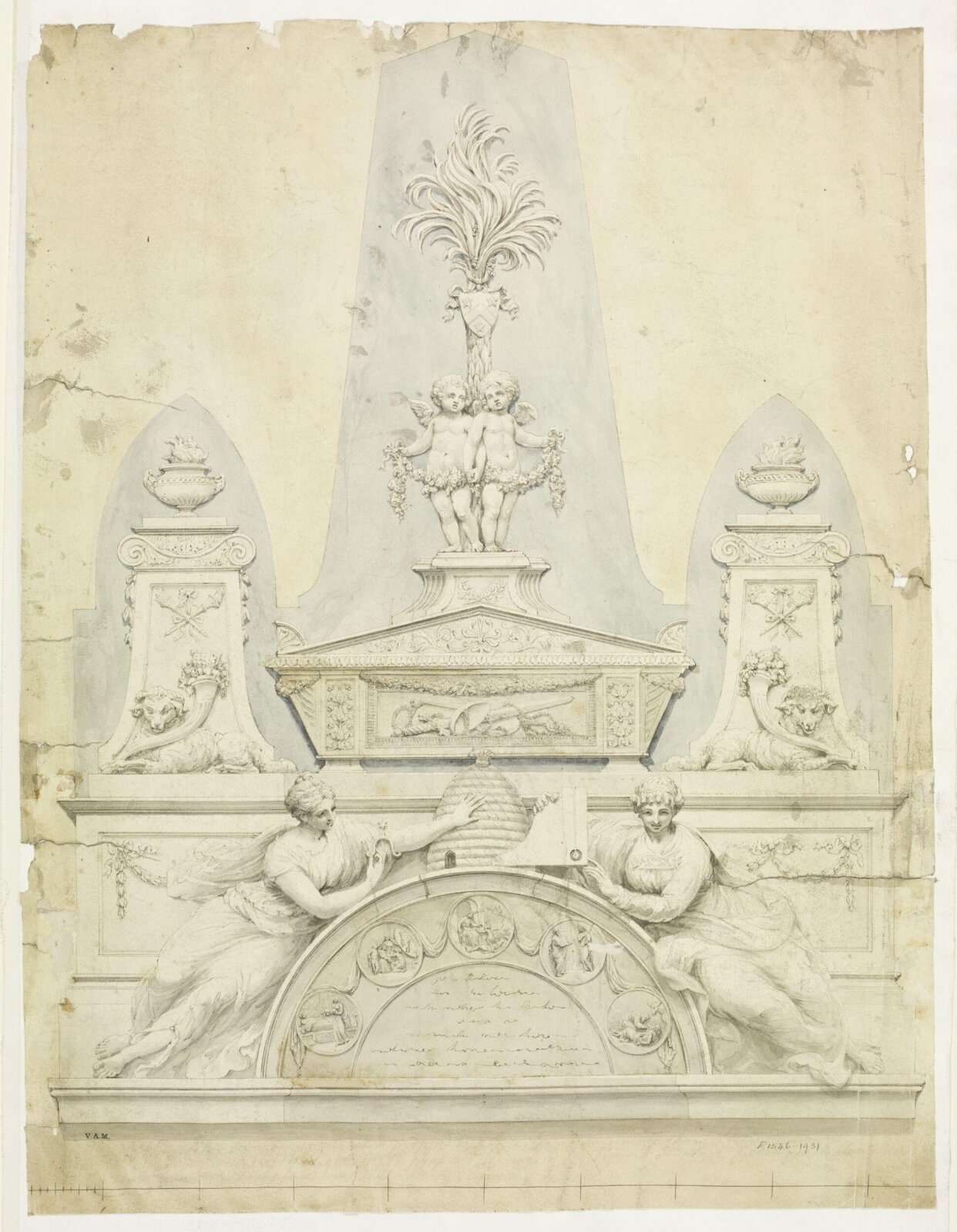 Drawing, John the elder Bacon, c. 1794
