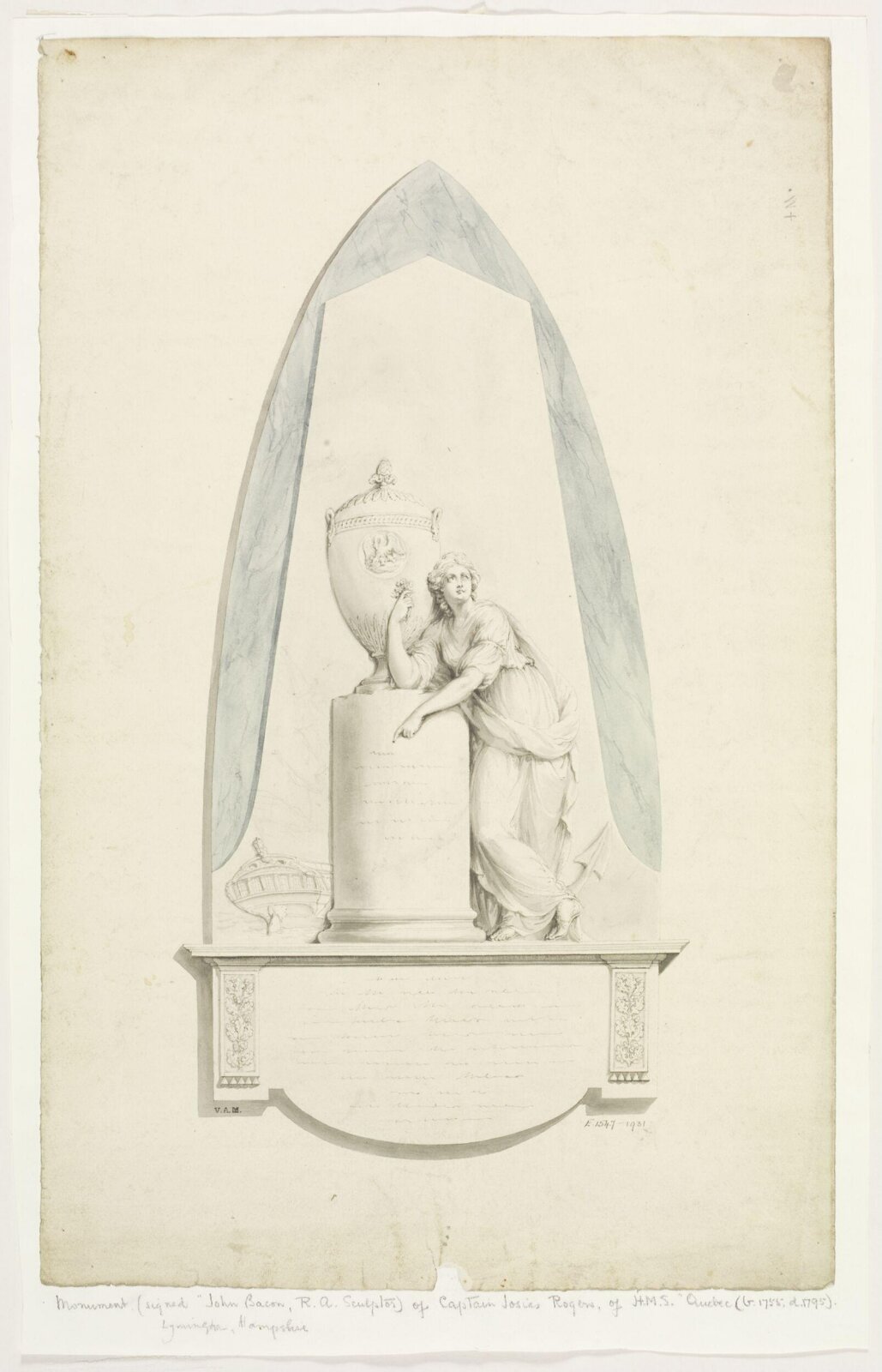 Drawing, John the elder Bacon, c. 1794