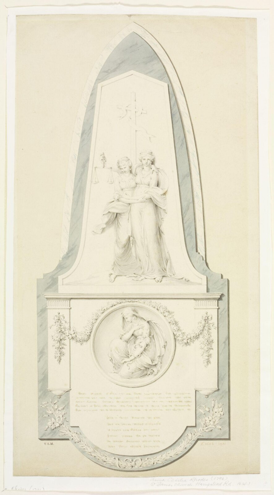 Drawing, John the elder Bacon, 1796
