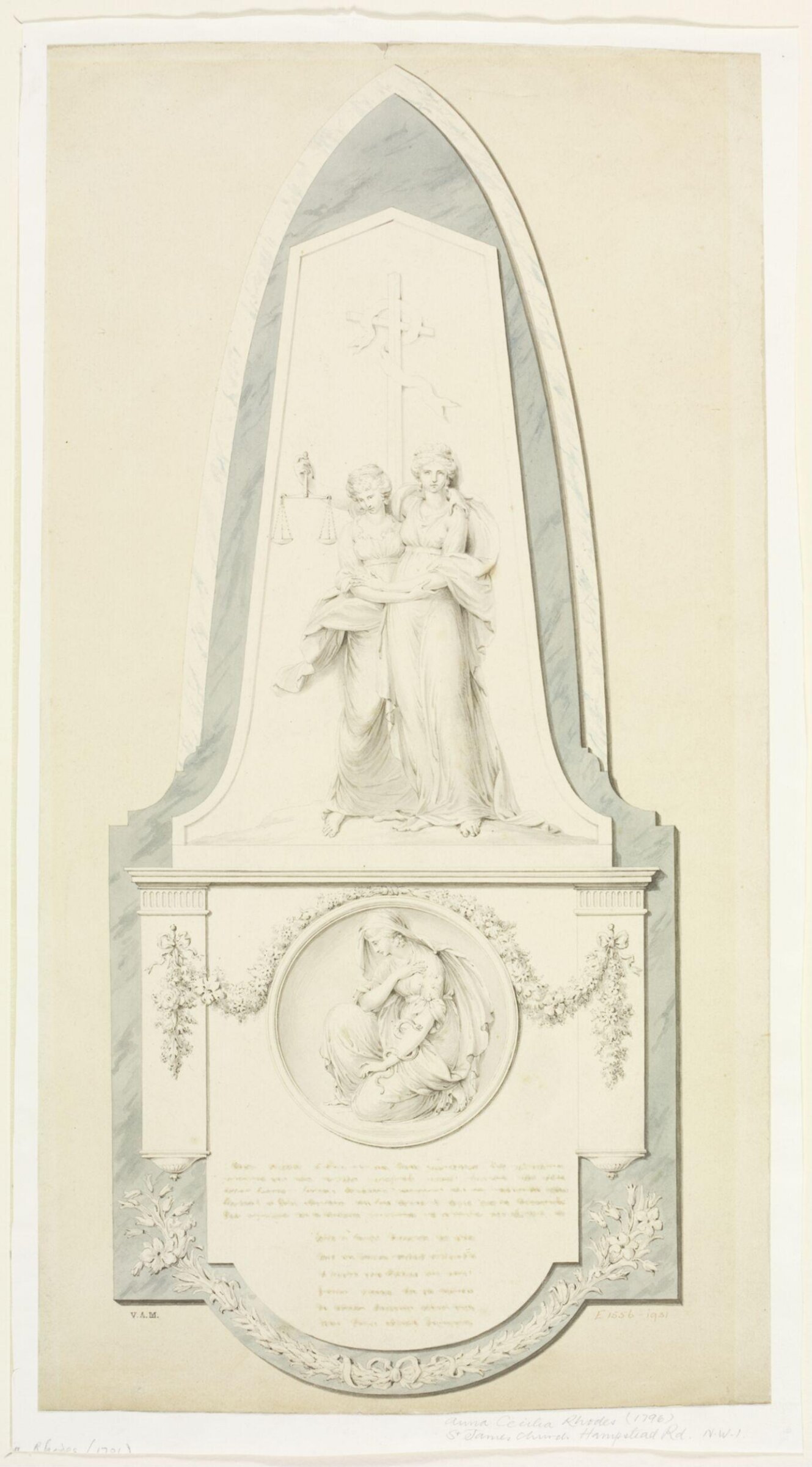 Drawing, John the elder Bacon, 1796