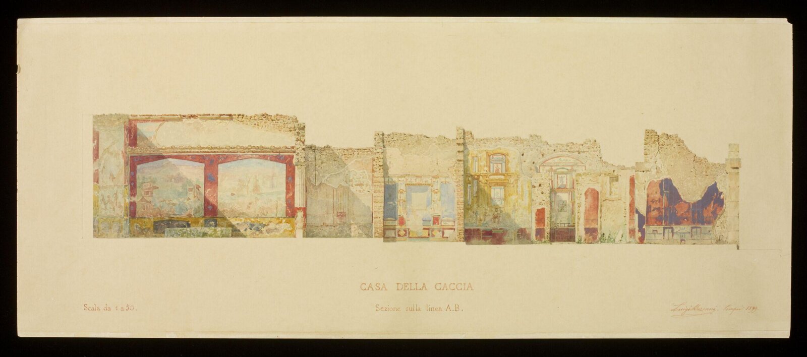 Drawing, Luigi Bazzani, 1899
