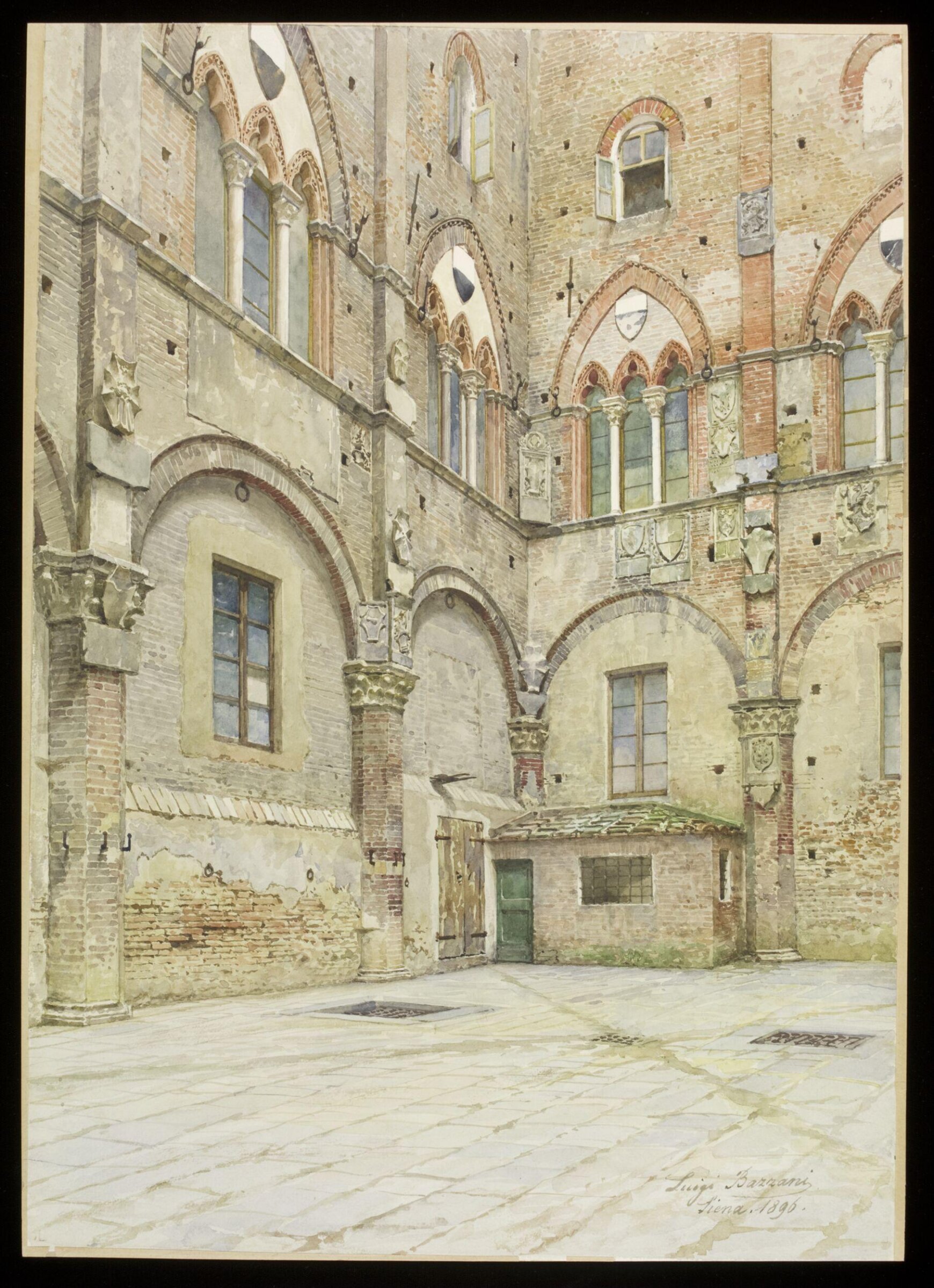 Watercolour, Luigi Bazzani, 1896