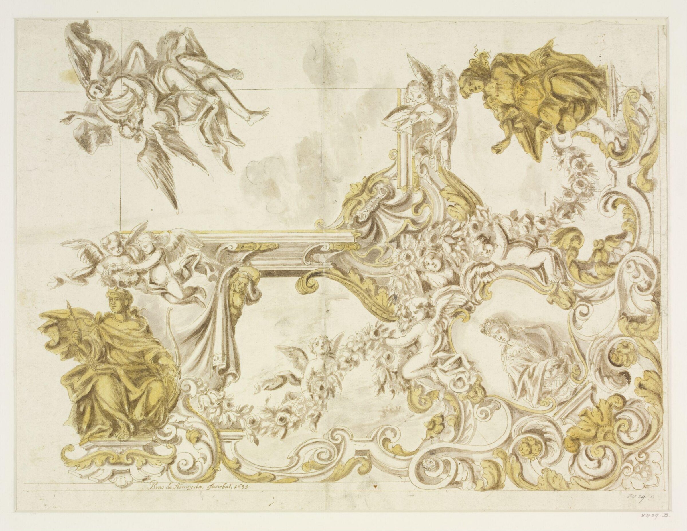 Drawing, Brás de Almeida, 1699
