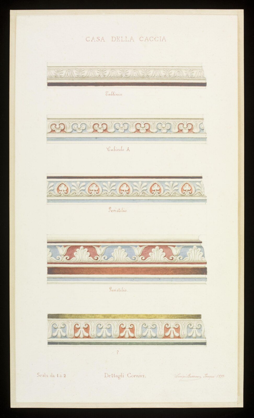 Drawing, Luigi Bazzani, 1899