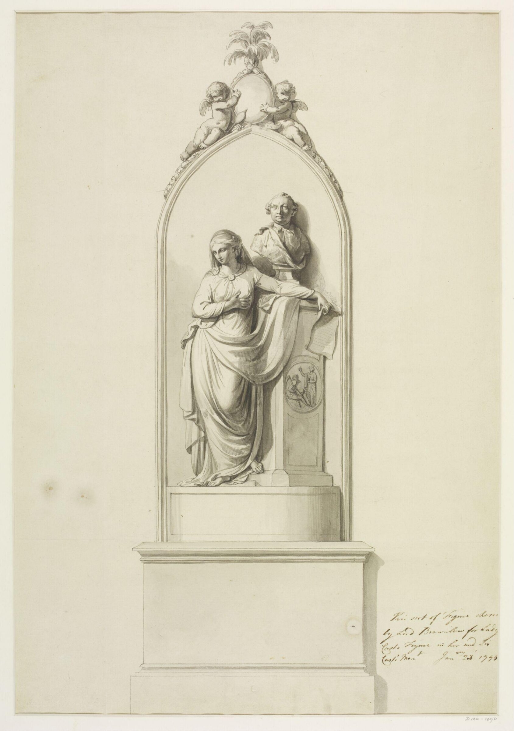 Drawing, John the elder Bacon, 1795